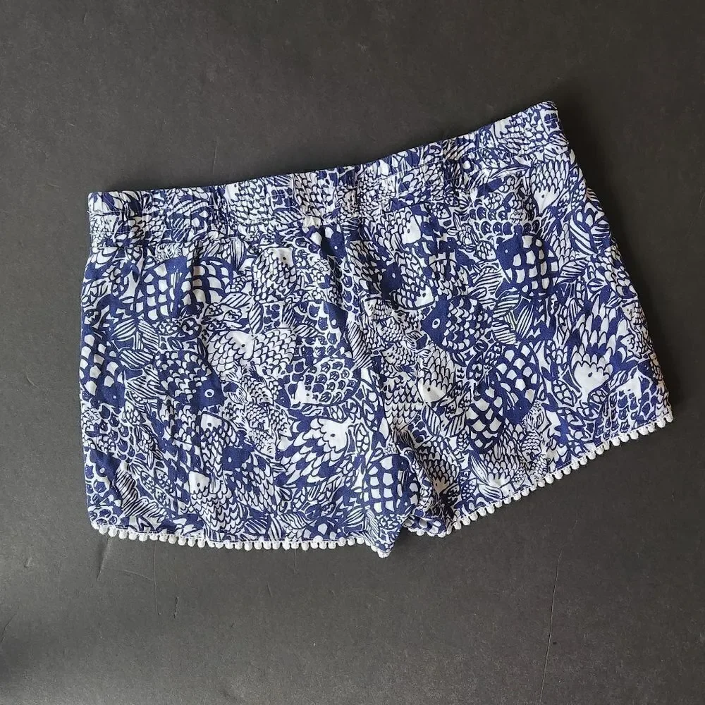 Lilly Pulitzer Blue Rayon Soft Shorts